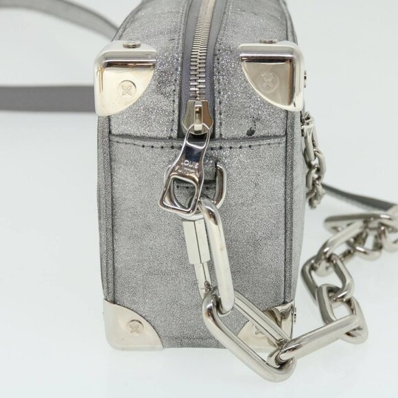 LOUIS VUITTON Damier Glitter Mini Soft Trunk Bag Silver - Picture 11 of 15